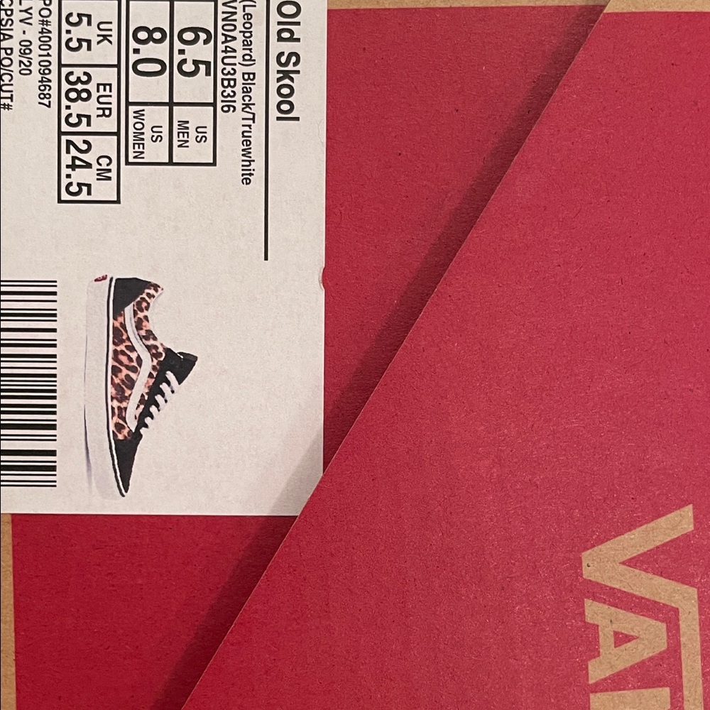 Vans Leopard Print Old Skool Shoes